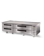 Traulsen CLES-72HT-ME 4-Drawer Refrigerated Chef Base Marine Edge