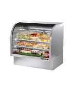 True TCGG-48-S-LD Curved Glass Refrigerated Deli Case