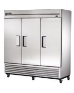 Commercial 3 solid door stainless steel reach in refrigerator by True Model TS-72-HC