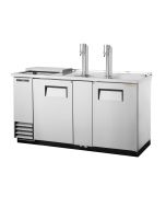True TDD-3CT 3-Keg Club Top Kegerator Beer Dispenser, 2 taps, stainless steel sides, front, top surface and towers. Built tough by True.