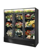 True GDM-72FC-HC~TSL01 | Floral Cooler, 3 Hinged Glass Doors  