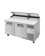 67" Two Door Refrigerated Pizza Prep Table True TPP-67