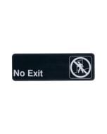 "No Exit" Informational Sign | 3" x 9"