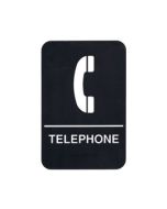 Sign 6x9" Telephone Braille        