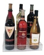 2-Tier Bottle Holder Display Shelf for Wine or Liquor