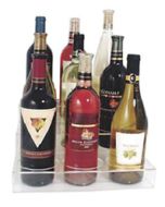 Wine & Liquor 3-Tier Acrylic Bottle Holder for Bars          
