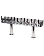 American Beverage 12 Faucet Beer Tower 3" Column, Stainless Steel