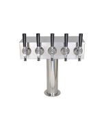 Shown 5 Faucet "T" Tower with 3" column base