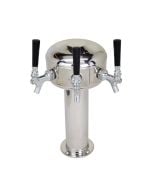 American Beverage 3 Faucet Mini Mushroom Tower, 3" Column