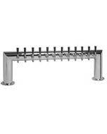 American Beverage 10 Faucet Stainless Steel Pass-Thru Beer Tower