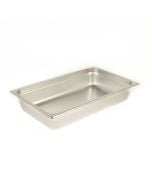 Winco SPJL-104 Anti-Jam Full Size Stainless Steel Steam Table Pan, 4" Deep