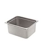 Winco SPJL-206 1/2 Size Stainless Steel Steam Table Pan, 6" Deep        