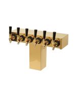 Rapids "T" Brass Beer Tower (Choose 4-8 Faucets)