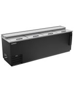 95"  Beverage Air DW94-B-29 deep well bottle cooler. Frosty Brew coolers keep beverages between 30 and 32 degrees F 95" 