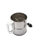 8 Cup Flour Sifter - Stainless Steel with Rotary Handle