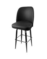 Oak Street SL2133 Gloss Black Square Bucket Barstool