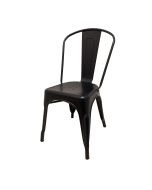 Oak Street Smokestack Indoor/Outdoor Chair, Black
