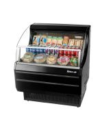 Turbo Air TOM-30SW(B)-N 28-1/8"W Horizontal Open Display Merchandiser 4.7 cu. ft.
