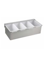 Stainless Steel 4-Compartment Condiment Holder