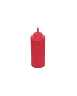16 oz Wide Mouth Ketchup Squeeze Bottle, Red
