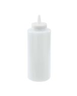 8 oz. Clear Condiment Dispenser Plastic Squeeze Bottle