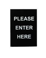 Winco Stanchion Frame Sign, PLEASE ENTER HERE