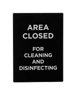 Stanchion Frame Sign | "Area Closed for Cleaning & Disinfecting"