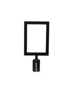 Winco CGSF-12K Stanchion Sign Frame | Black