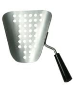Commercial Popcorn Speed Scoop -Benchmark 42030 Aluminum with perforated holes to filter old maids. 