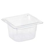 Vollrath 1/6 Size Clear Cold Food Pan, 4" Deep