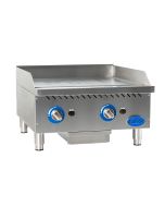 Globe GG24G 24" 2-Burner Gas Griddle w/ Manual Control | Natural Gas