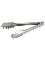 Winco 9-1/2" Stainless Steel Utility Tongs