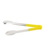 Stainless Steel Utility Tong | 9" | Yellow