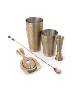 Mercer Bar M37300SPTABR Venym Snakeskin 5-Piece Bar Set