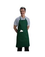Full-length Bib Apron, Hunter Green