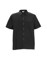 Winco UNF-1KL Broadway Chef Shirt, Black, Large