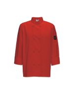 Winco UNF-6RS Mulholland Chef Jacket, Red, Small