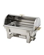 Winco C-5080 8 Qt Full Size Roll Top Chafer