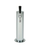 American Beverage Single Faucet Chrome 4” Column Draft Arm Beer Tower