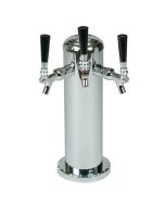 American Beverage Chrome Draft Tower | 4" Column (Choose 1-3 Faucets)