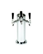American Beverage 3 Faucet Chrome Draft Tower w/4" Column