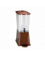 Tablecraft 354DPH Slimline 3 Gallon Single Beverage Dispenser, Brown (Iced Tea)