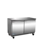 Volition VUC48R Double Solid Door Two Section Under Counter Refrigerator | 48"
