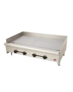 Wells HDG-4830G 47" Countertop Griddle Natural Gas Manual Control