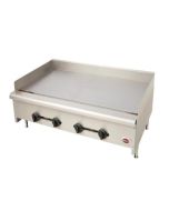 Wells HDTG-6030G Countertop Griddle Natural Gas Thermostatic Control