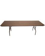 30" x 72" - Rectangular Wood Heavy Duty Folding Table