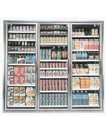 3 Glass Door Set for Convenience Store Display Coolers (28" x 80" each)