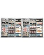 6 Glass Door Set for Convenience Store Display Coolers (28" x 80" each)