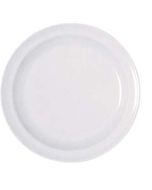 GET White 9" Dinner Plate, Melamine, 1 dz