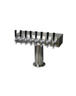 American Beverage 8 Faucet 4" Column "T" Tower | Air Cooled, Stainless Steel Parts
